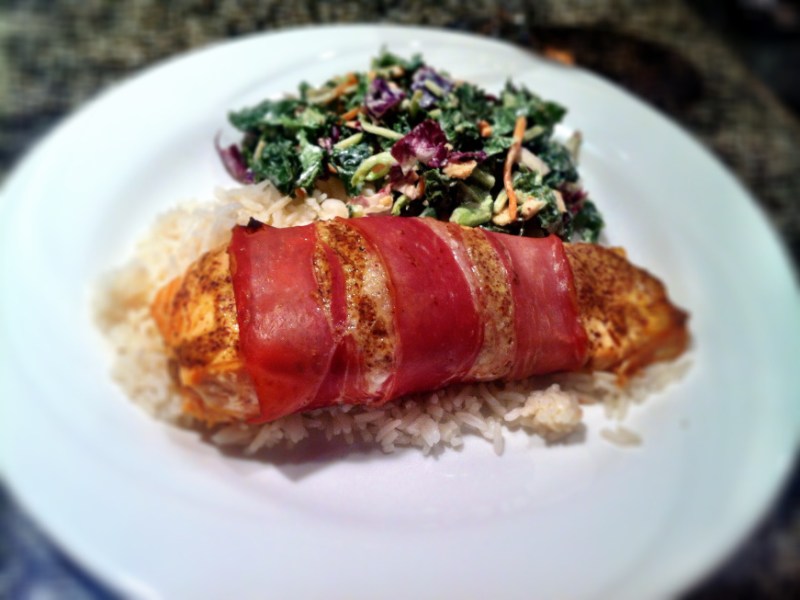 Proscuitto-Wrapped Salmon