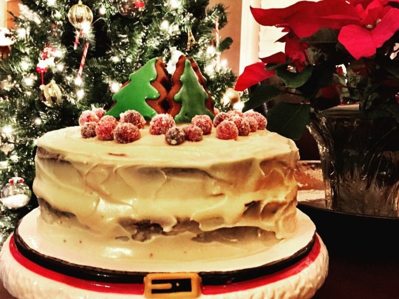 Gingerbread Cake with Brown Sugar Bourbon&nbsp;Frosting